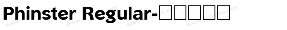 Phinster Regular字体转换